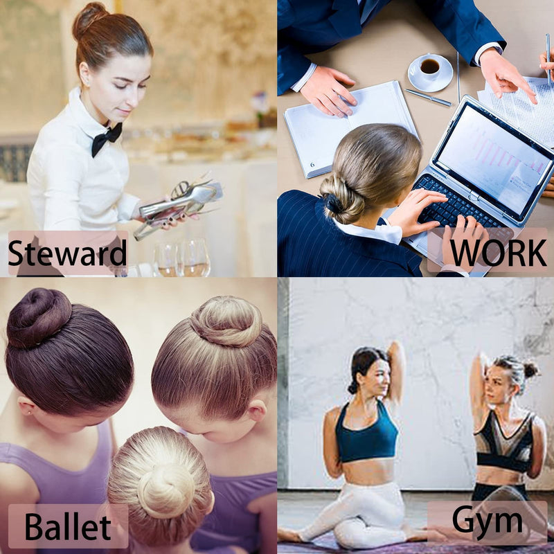 [Australia] - Bun Nets, Invisible Hair Bun Nets 50Pcs Black Bun Nets for Ballet Child Edge Mesh Hair Bun Accessories with 50Pcs Bobby Bun Pins for Dancers Catering Women Child Ballet (Storage Box) Black (50Pcs) 