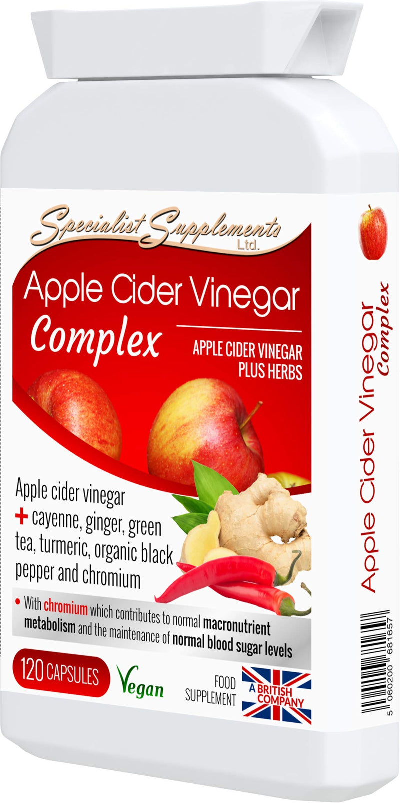 [Australia] - Specialist Supplements Apple Cider Vinegar Complex, 120 Capsules 