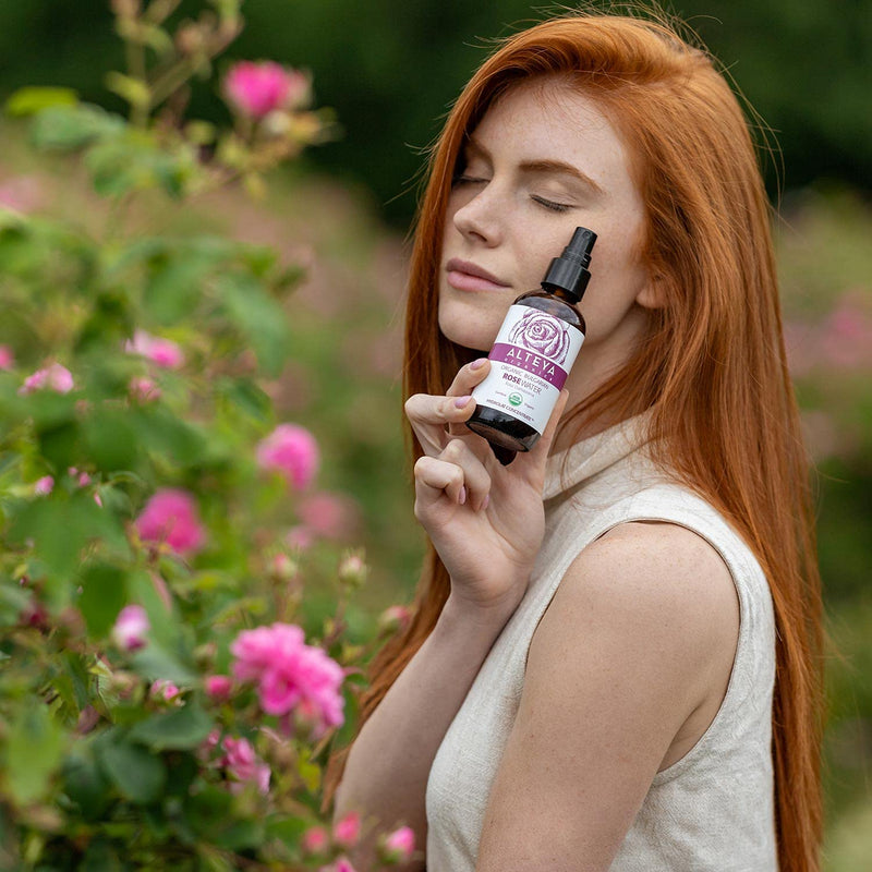 [Australia] - Alteya Organic Rose Water Spray 120ml Glass bottle- 100% USDA Certified Organic Authentic Pure Natural Rosa Damascena Flower Water Steam-Distilled and Sold Directly by the Rose Grower Alteya Organics 