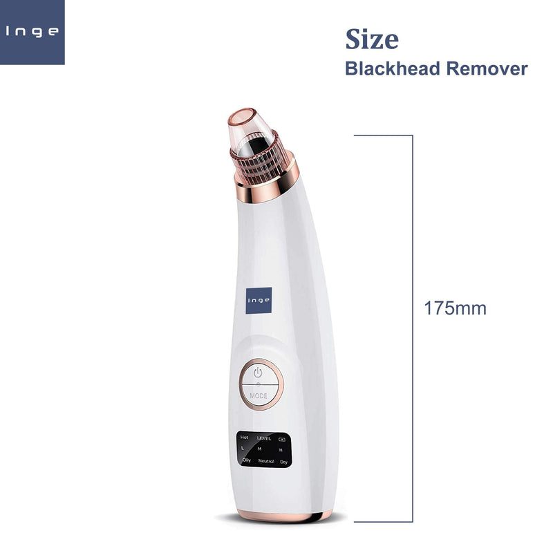 [Australia] - Inge Blackhead Remover/Blackhead Extractor/Pore Cleaner/Blackhead Suction Remover/Pore Sucker/Spot Vacuum/Pimple Remover/Nose Pore Vacuum/Pore Extractor - Includes Acne Removal Tools 
