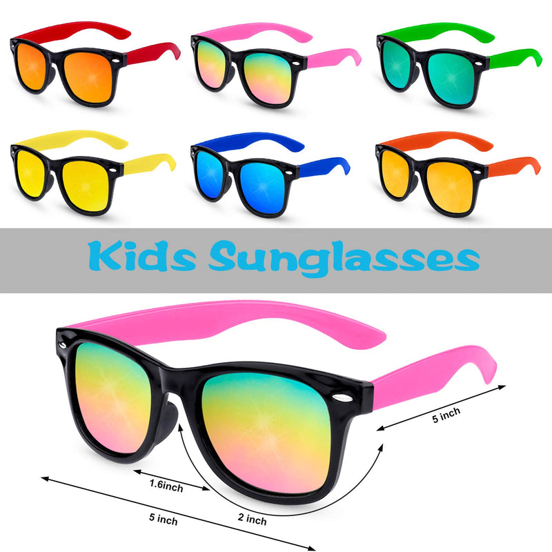 [Australia] - Kids Sunglasses Party Favors, 24Pack Neon Sunglasses with UV400 Protection in Bulk for Kids, Boys and Girls, Great Gift for Birthday Graduation Party Supplies, Beach, Pool Party Favors, Fun Gift, Party Toys, Goody Bag Favors 