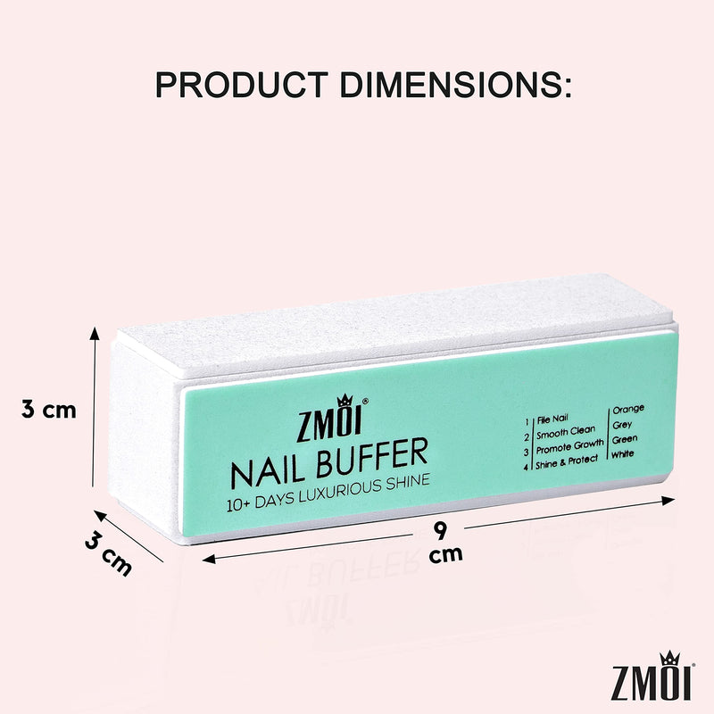 [Australia] - ZMOI Pro Nail Buffer – 3 Pack Luxurious Shine Korean 4-Way Nail Buffing Block – Natural Shine Nails – Manicure/Pedicure Tools for Home and Salon 