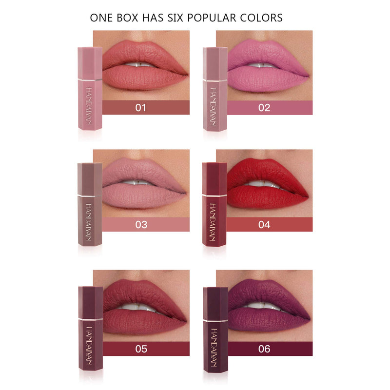 [Australia] - CCbeauty Matte Lipstick Set 6 Colors Velvet Smooth Lip Stick Long Lasting Moisturizer Lipstick Set Gift for Women 