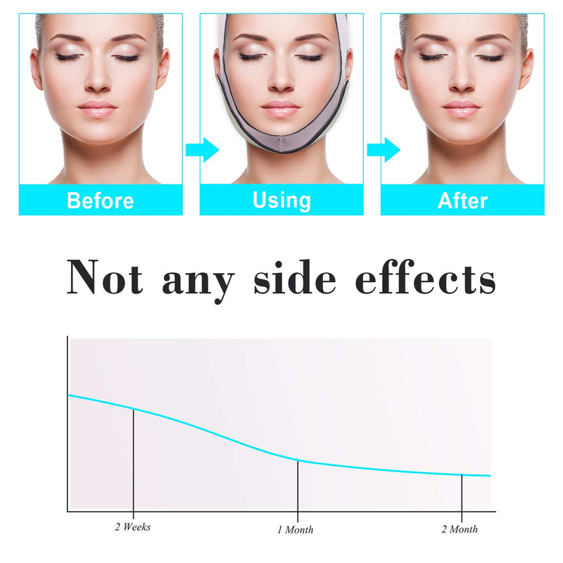 [Australia] - FERNIDA Double Chin Reducer, Face Slimming Strap Facial Weight Lose Slimmer Device, Pain Free V-Line Chin Cheek Lift Up Band Anti Wrinkle Eliminates Sagging Anti Aging Breathable Face Shaper Band Orange 