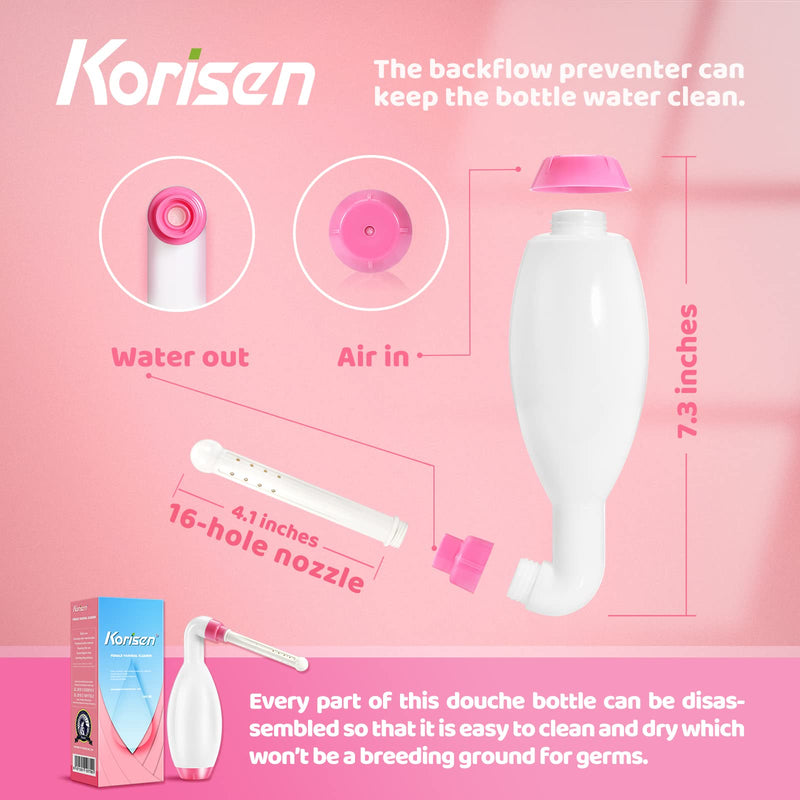 [Australia] - Korisen Multi-Functional Douche Bottle for Women,Reusable,Upside Down Peri Bottle for Postpartum Care,Travel Size Vaginal Douche,Cleansing for Mom After Birth 