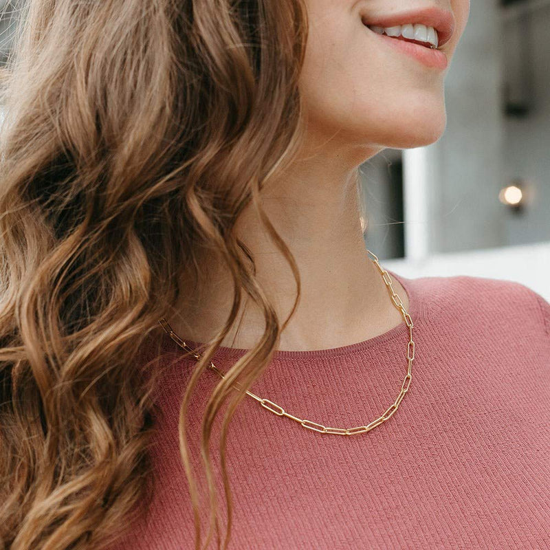 [Australia] - IEFSHINY Gold Layered Chain Necklaces for Women, 14K Gold Plated Butterfly Bar Coin Pendant Necklace Herringbone Paperclip Chain Link Choker Layering Necklaces Set for Women Teen Girl Jewelry Gifts "2 Layer-Oval Link&Medallion 