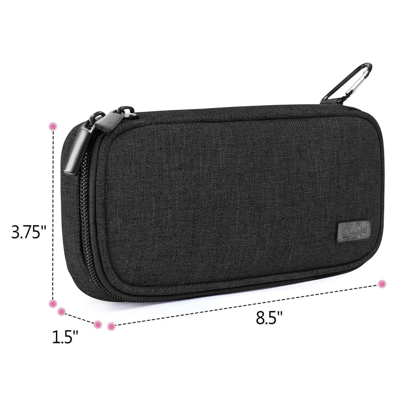 [Australia] - Luxja Insulin Travel Case, Insulin Bag for Insulin Pens and Other Diabetic Supplies (Bag Only), Black 
