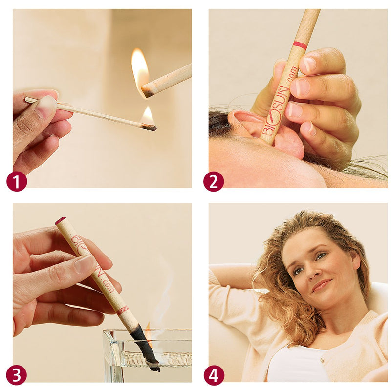 [Australia] - 6 Pieces (3 Pairs) Original BIOSUN earcandles/Ear Candles incl. Security-Filter. with The Magical Scent of Honey, sage and Camomile. 