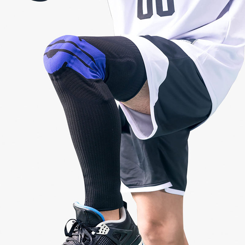 [Australia] - SVDpirit Professional Knee Brace Compression Sleeves(1pc) Full Leg Sleeves For Men Women Patella Gel Pads & Side Stabilizers 1007BL Large Black 