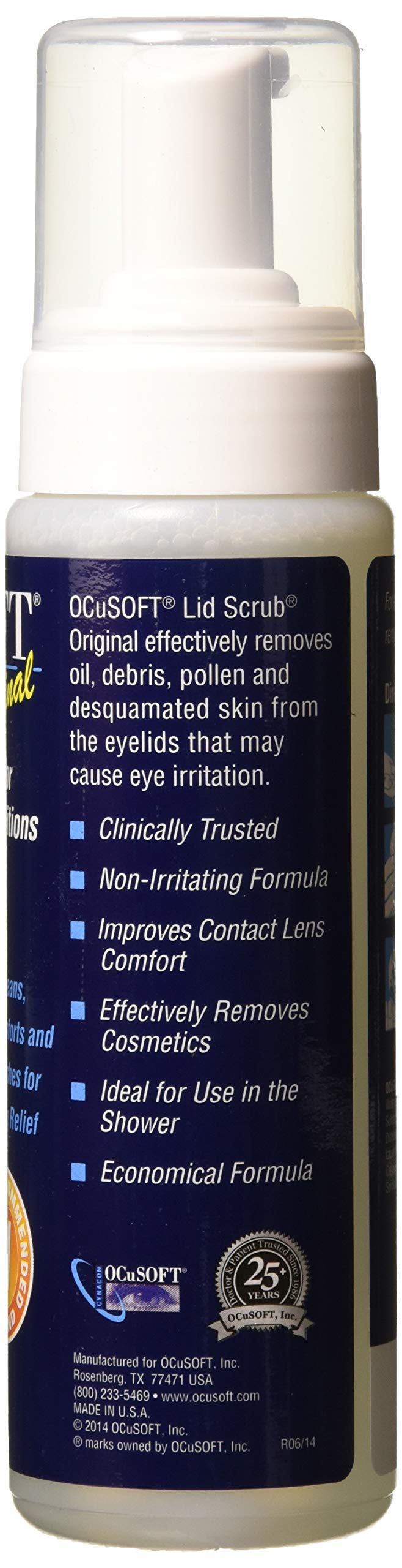[Australia] - Ocusoft Lid Scrub Foaming Eyelid Cleanser, 7.25 fl oz (Pack of 2) 
