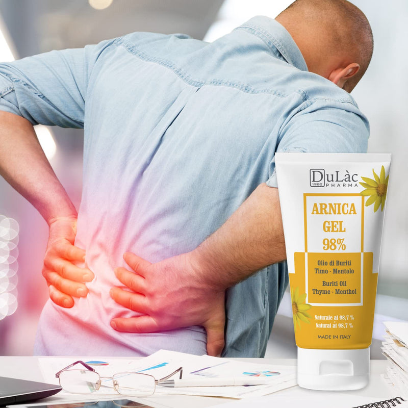 [Australia] - Arnica Gel for Bruising and Swelling 50ml Extra Strong 98%, Fast Action, Made in Italy for Massage of Muscles and Joints, Natural and Dermatologically Tested Formula - Dul�c 