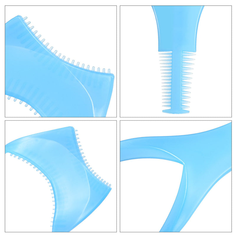 [Australia] - TecUnite 6 Pieces 3 in 1 Eyelashes Tools Mascara Shield Applicator Guard Eyelash Guide for Makeup, 3 Colors 