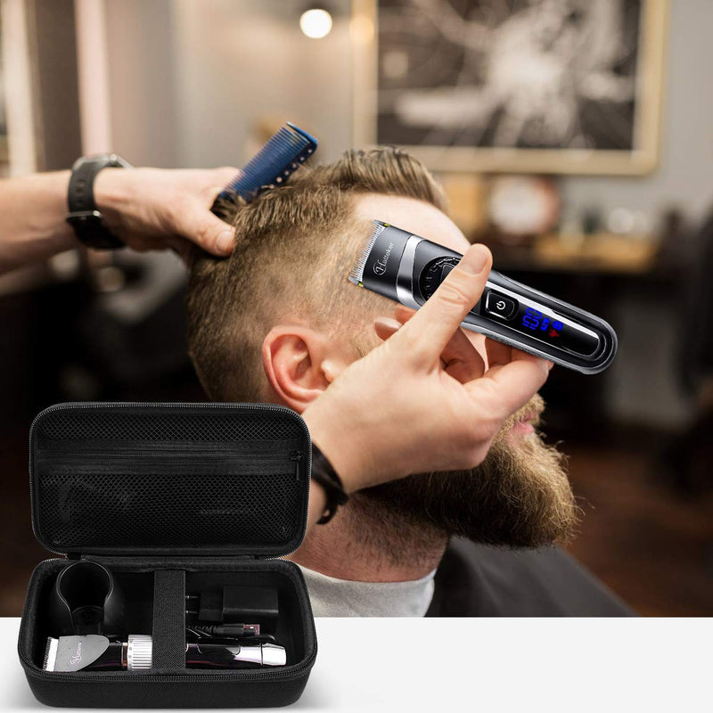 [Australia] - Case for Hatteker Hair Clipper Cordless, Beard Trimmer Organizer Storage for Men Hair Cutting Kit Precision Shaver, with Inner Net Bag for Grooming Kit.(Case Only) 