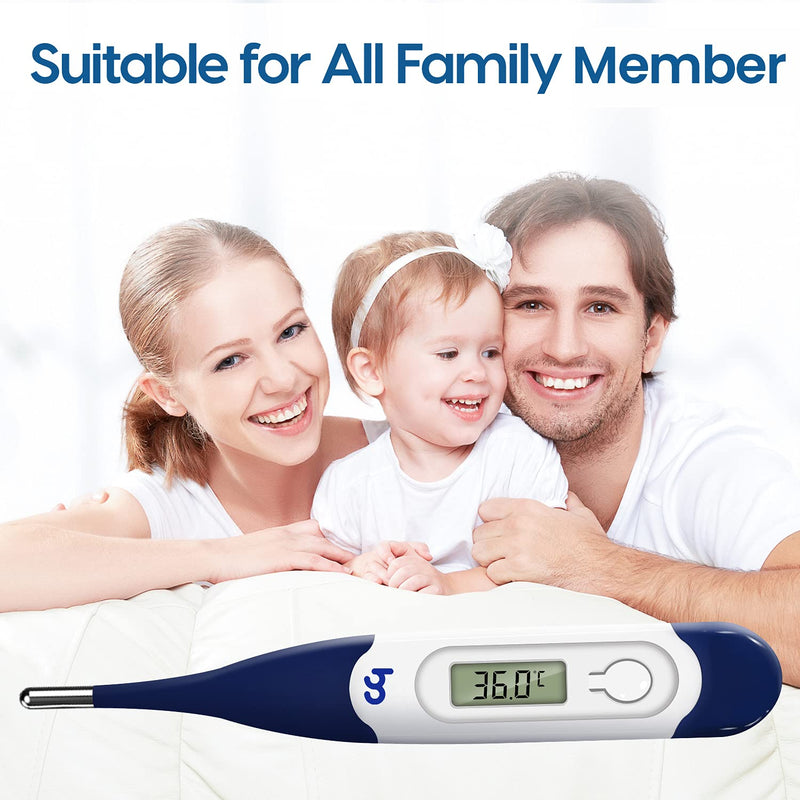 [Australia] - Femometer Thermometer for Adults Digital Thermometers with Flexible Tip, Fast Accurate Oral Body Thermometer for Adults Kids and Babies 