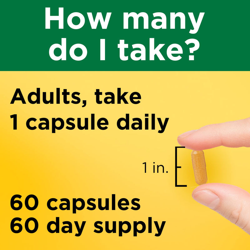 [Australia] - Nature Made Turmeric Curcumin 500 mg, Herbal Supplement for Antioxidant Support, 60 Capsules, 60 Day Supply 60 Count (Pack of 1) 