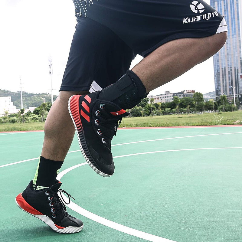 [Australia] - Kuangmi Ankle Brace Stabilizers Adjustable Ankle Support for Sports Protect, Sprained Ankle, Ligament Damage, Injury Recovery (Small) S 
