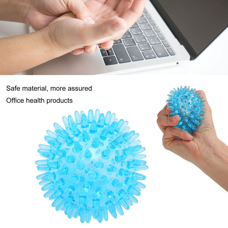 [Australia] - Spiky Ball, Soft Transparent Massage Ball Spiky Ball Hollow Strength Recovery Exercise Stress Relief Massage Ball for Hand Wrist, Foot, Back, Muscles(6CM) 6CM 