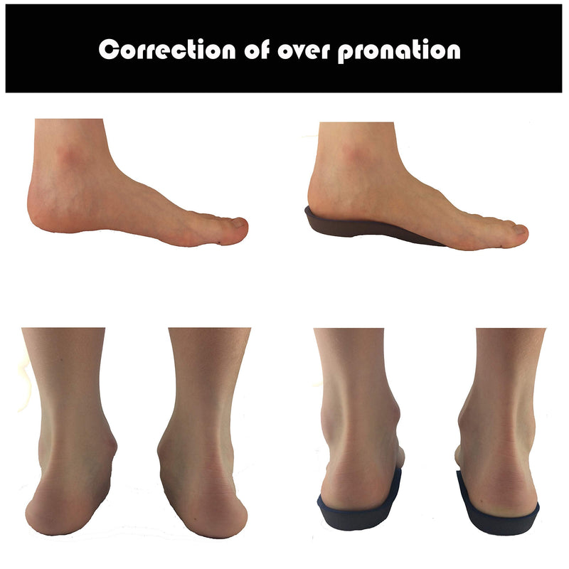[Australia] - gr8ful® Orthotic Insoles for Plantar Fasciitis / Achilles Tendonitis | 1 pair | 3/4 length | Arch Support for Over Pronation & Flat Feet - Reduce Heel, Knee and Back Pain | Men Women kids Running XS XS (1 Pair) 