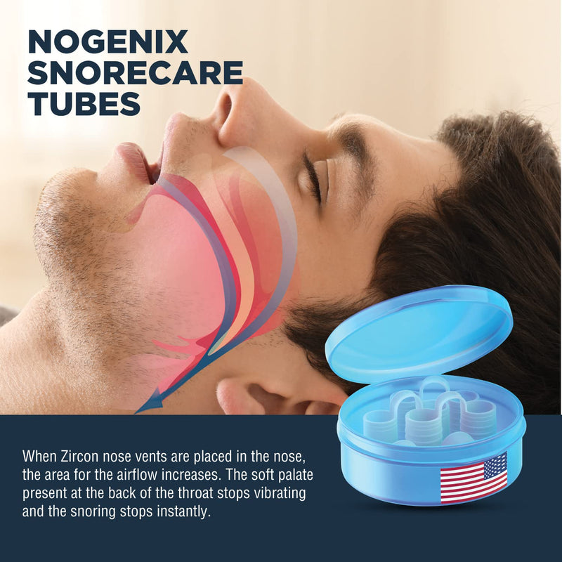 [Australia] - Zircon Set of 4 Nose Vents to Ease Breathing - Anti Snoring - No Side Effects - Advanced Design - Reusable - Includes Travel Case 
