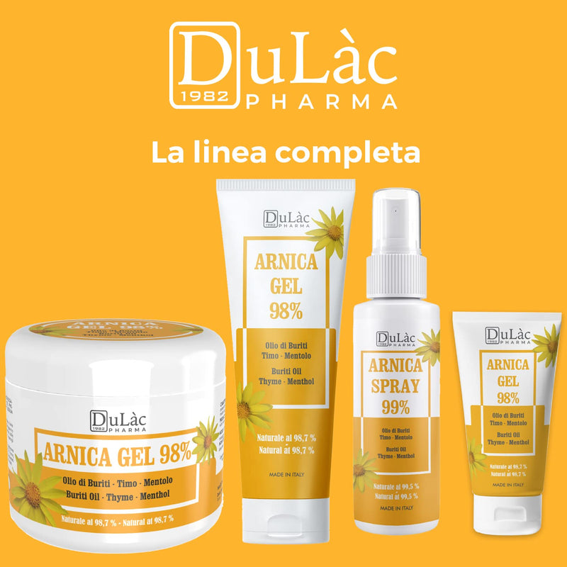 [Australia] - Arnica Gel for Bruising and Swelling 50ml Extra Strong 98%, Fast Action, Made in Italy for Massage of Muscles and Joints, Natural and Dermatologically Tested Formula - Dul�c 