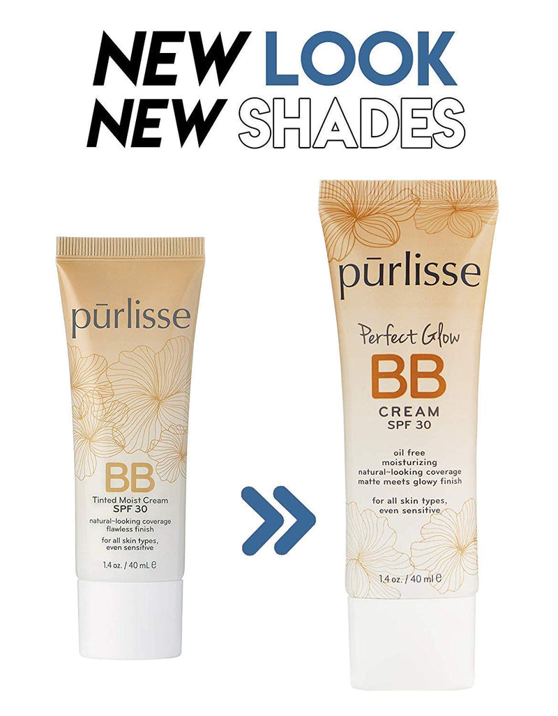 [Australia] - purlisse BB Tinted Moisturizer Cream SPF 30 - BB Cream for All Skin Types - Smooths Skin Texture, Evens Skin Tone - 1.4 Ounce (DEEP) DEEP 