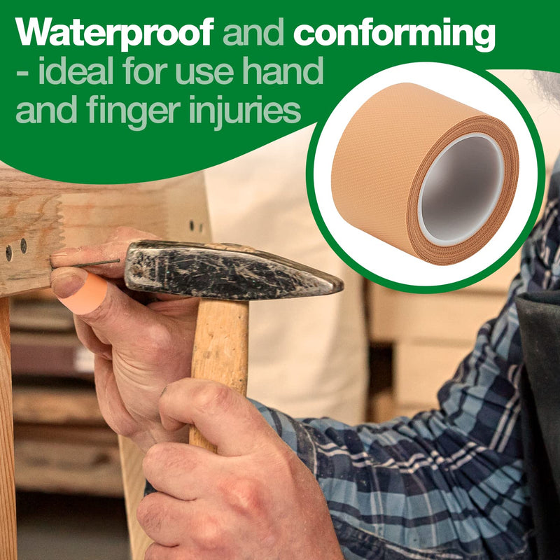[Australia] - HypaPlast Waterproof First Aid Tape for securing Plasters and Dressings, 2.5 cm x 5m, Pack of 3 Rolls Pink 