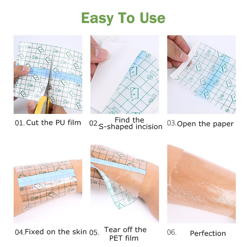 [Australia] - 2Mx15CM Tattoo Aftercare Bandage,Second Skin Adhesive Dressing Tape,Skin Glue,Tattoo Film,Tattoo Wrap Waterproof Wound Antibacterial Transparent Bandage 