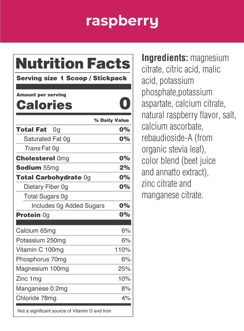 [Australia] - Ultima Replenisher Electrolyte Hydration Drink Mix Raspberry Flavor (20 Serving Stickpacks) 