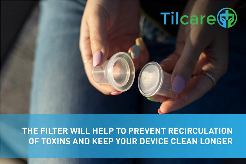 [Australia] - Bacterial & Viral Filters Kit for Mucus Relief Cleanser & Lung Expansion Exerciser by Tilcare - Cough Assist Filter - Cleanses the air to Aid with Therapy and keeps your device clean -10 filters added 