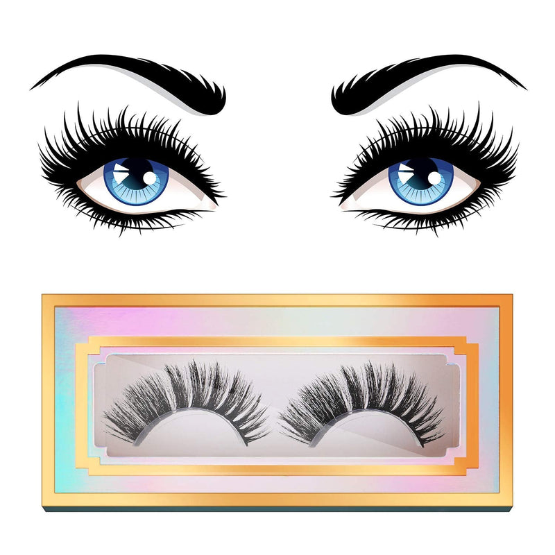 [Australia] - 100 Pieces Empty Eyelashes Packaging Paper Case Eyelash Holder Box Eyelashes Container with Holographic Design for False Eyelash Care Cosmetic Tools 