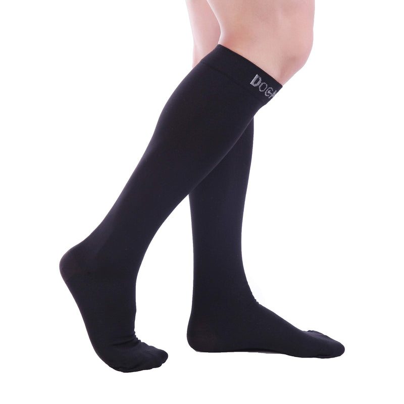 [Australia] - Doc Miller Closed Toe Compression Socks for Women 8-15 mmHg, 1 Pair Compression Socks for Men and Women Small Black 