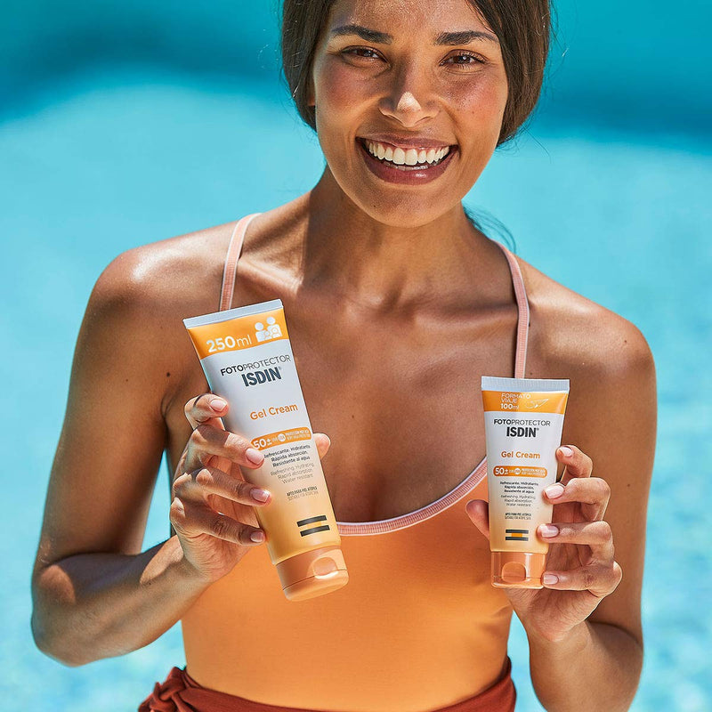 [Australia] - ISDIN Gel Cream SPF 50+ 250ml | Cooling and hydrating body sun cream | Fast absorbing 