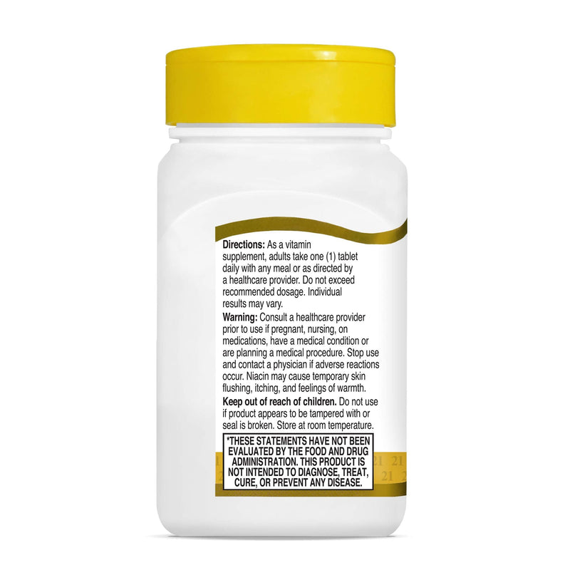 [Australia] - 21st Century Niacin 500 mg Prolonged Release Tablets, 100 Count (27474) 
