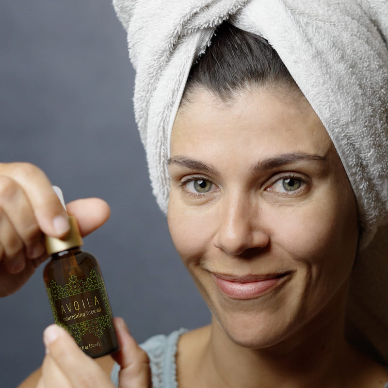 [Australia] - AVOILA Nourishing Face Oil — 100% Plant Based Skincare Facial Oil Proven to Hydrate, Renew and Protect Your Skin | 1.0 fl oz / 30ml 