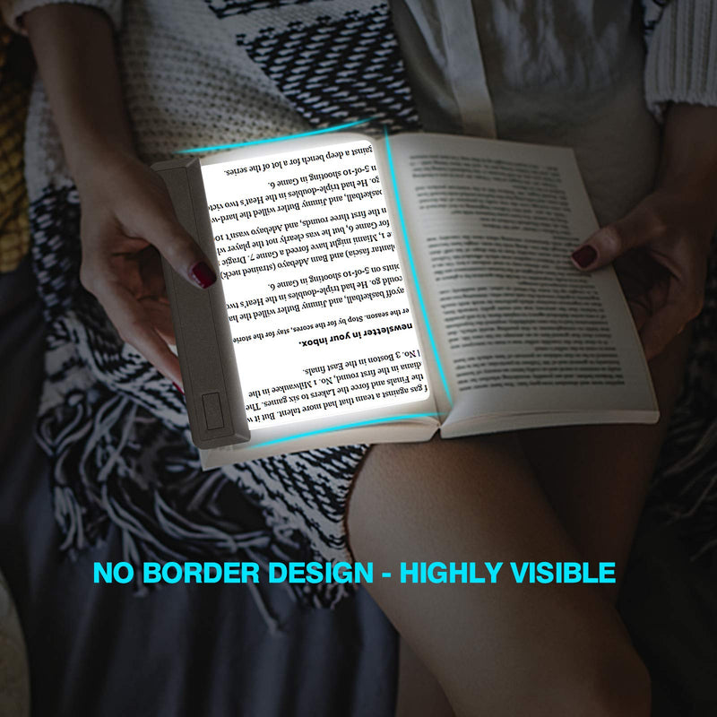 [Australia] - HONGUT Rechargeable Full Page Magnifier, Ultra Bright 12 LEDs Handheld Magnifying Glass with Cool/Warm White Light, Adjustable Brightness Illunimated Magnifier for Eye-Care, Reading Small Prints 