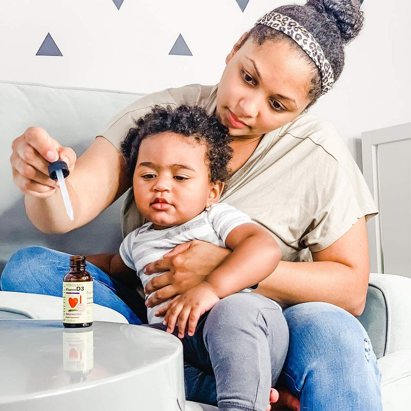[Australia] - ChildLife Essentials Vitamin D3 - Vitamin D Drops for Kids, Supports Immune, Respiratory, Heart, & Bone Health, All-Natural, Gluten-Free, Non-GMO, 500 IU (12.5 mg) - Natural Berry Flavor, 1 Fl. Oz Bottle (Pack of 3) 1 Fl Oz (Pack of 3) 