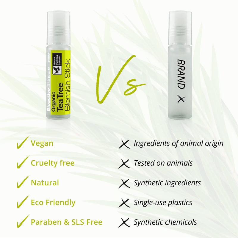 [Australia] - Dr Organic, Organic Tea Tree Blemish Stick , Natural , Vegan , Cruelty Free , Paraben & SLS Free , 8ml 