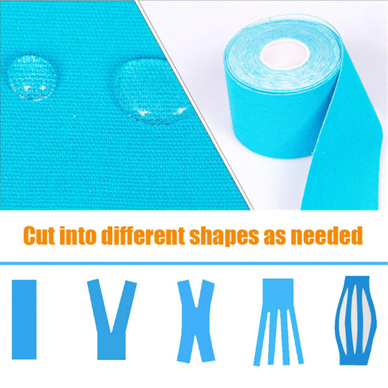 [Australia] - Jabtraxx 6 Rolls 5 m x 5 cm Muscle Support Tape E-Book Application Examples Muscle Support Elastic Strapping Tape Sports Tape 6 Rolls 5 m x 5 cm 