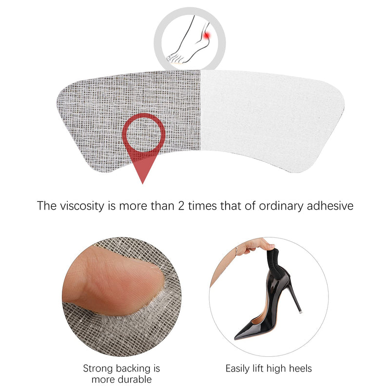 [Australia] - Heel Grips Liner, Comfortable Suede Heel Insert to Fit The Shoe, Prevent The Heel from Slipping Off Due to Oversized Shoes, 4 Pairs Heel Protector Pads 