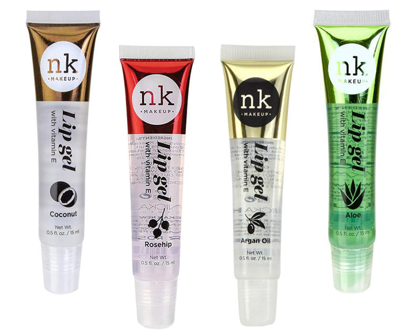 [Australia] - 4 Pack Nicka K Lip Gel (COCONUT, ROSEHIP, ARGAN OIL, ALOE) 