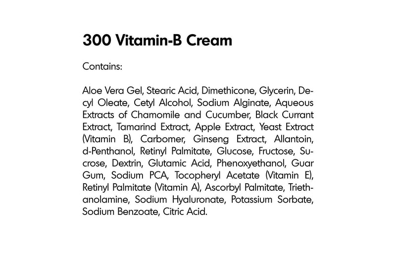 [Australia] - RAYA Vitamin-B Cream (300) | Very Light, Hightly Effective, and Moisturizing Facial Day Cream for Oily, Break-Out, and Problem Skin | Controls Oil Overproduction | Great for Teens 