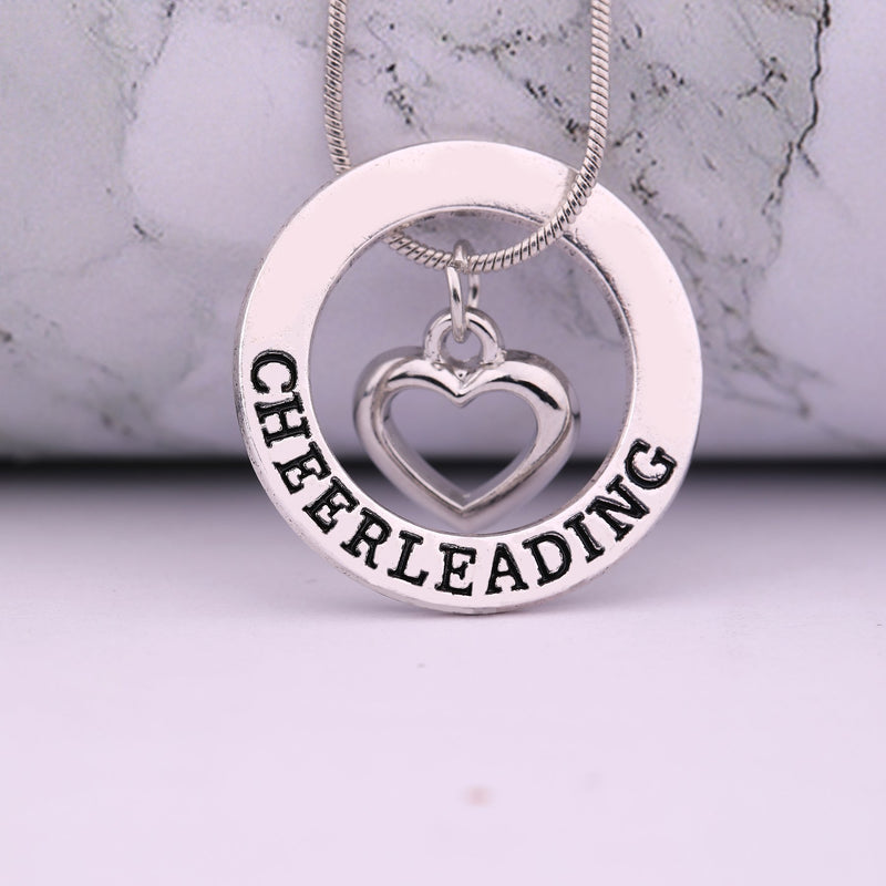 [Australia] - TEAMER Love Cheerleading Pendant Cheer Cheerleader Necklace Gifts Jewelry for Girls Teens Women 