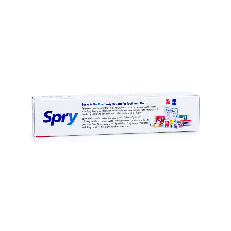 [Australia] - Spry Xylitol Toothpaste, Fluoride-Free, Natural Spearmint, Anti-Plaque and Tartar Control, 5 oz 