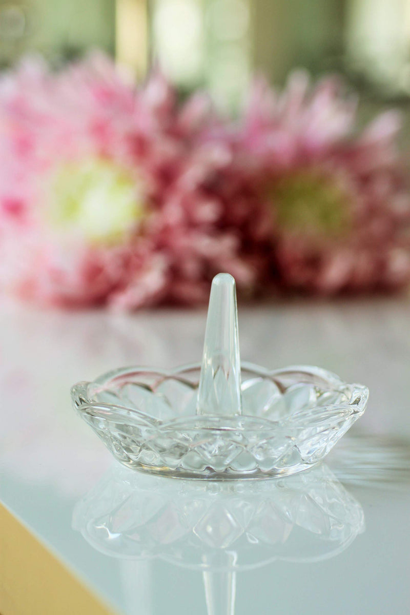 [Australia] - Barski - Cut Crystal - Ring Holder - 3.25" height - Made in Europe 