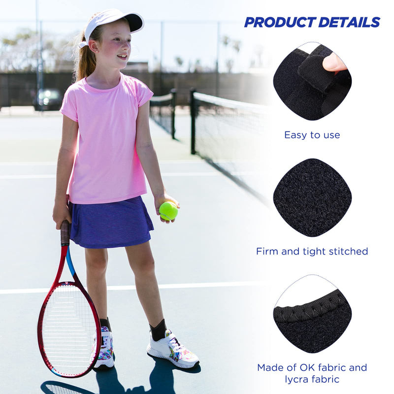[Australia] - 4 Pairs Kids Ankle Brace includes 2 Pairs Foot Brace Supports Ankle Protector Wraps and 2 Pairs Knitted Ankle Sleeve Socks Kids Compression Socks for Sports Protection Joint Ankle Sprain 