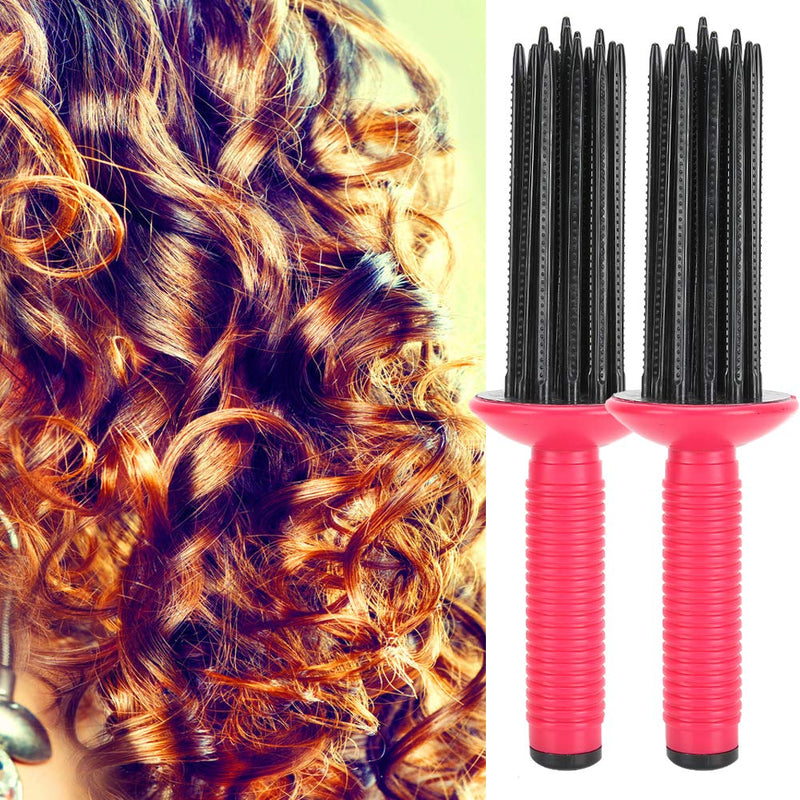 [Australia] - Hair Curling Roll Comb, Hair Curler,Hair Fluffy Curling Comb Hair Comb Beautymisc Curling For Wand Hairstyling Tools 