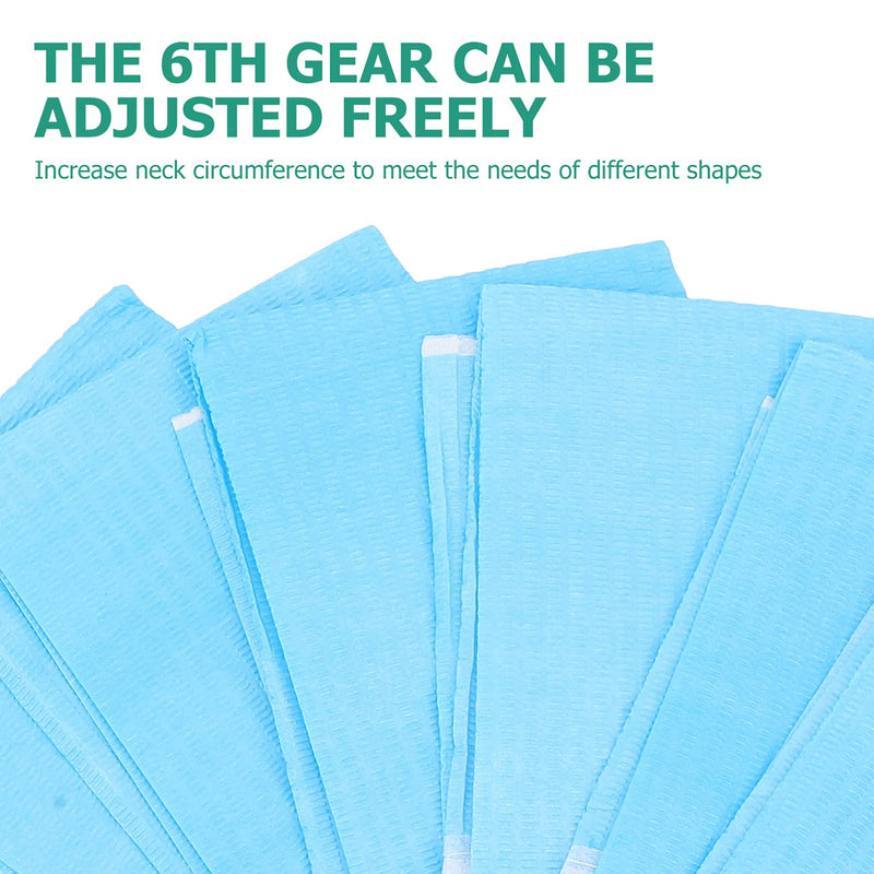 [Australia] - Beavorty 30Pcs Disposable Adult Bibs Eating Bibs Food Catcher Crumb Catcher Bibs Apron Clothing Protectors for Seniors Elderly Disabled Women Men Blue 