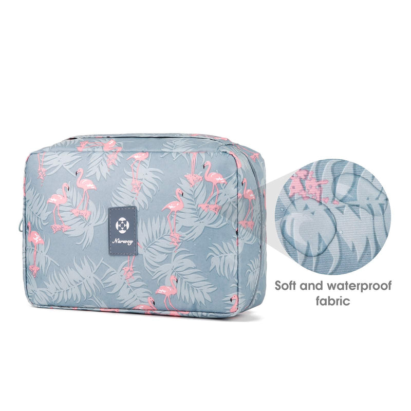 [Australia] - Hanging Travel Toiletry Bag Cosmetic Make up Organizer for Women and Girls Waterproof (A-Flamingo) A-Flamingo 