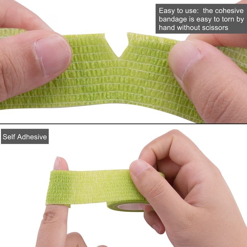 [Australia] - BQTQ 30 Rolls Cohesive Bandage 1 Inch Self Adherent Sport Wrap Tape Breathable Athletic Tape for Human and Animals Ankle Sprains Swelling, Assorted Colour 