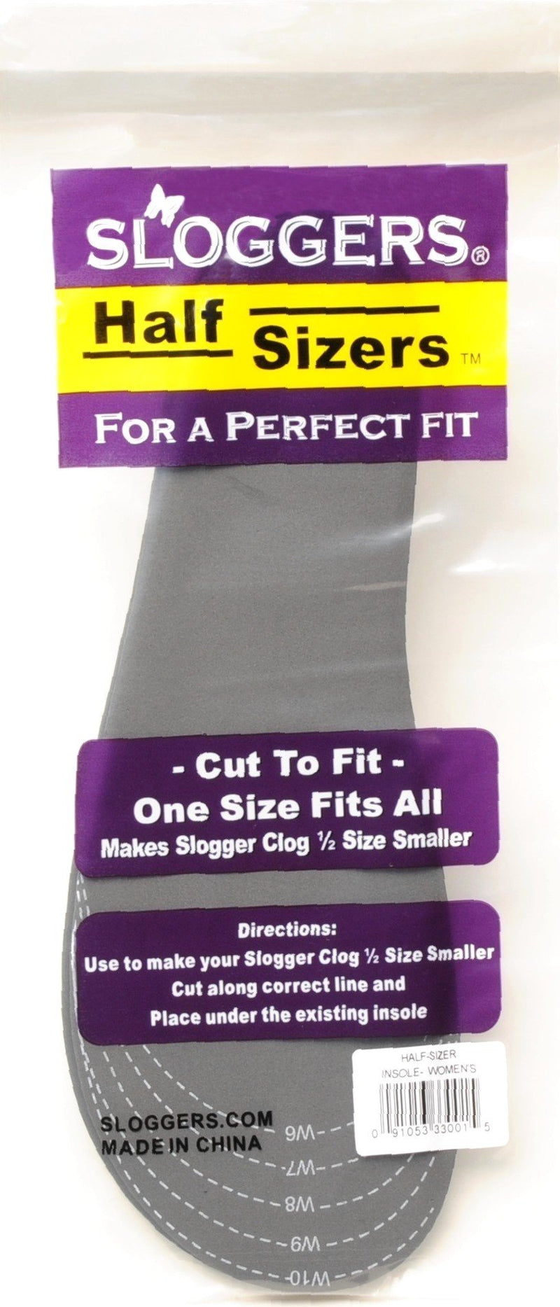 [Australia] - Sloggers cut-to-fit "Half-Sizer" fit adjusting Insole - Style 330BK , Black 